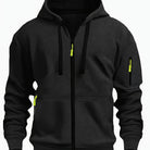Men's Everyday Zip-Up Hoodie in black, Relaxed Fit