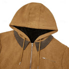 Men's Fleece-Lined Hooded Jacket - Warm Everyday Comfort
