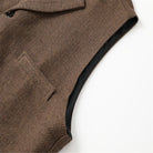 Men's Herringbone Tailored Waistcoat - Classic V-Neck
