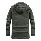 Men's Longline Hooded Winter Jacket - Fleece Lined