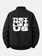 Men's Printed Zip-Up Bomber Jacket – Relaxed Fit Streetwear