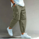 Men's Relaxed Cargo Pants in green, Comfortable Everyday Wear