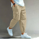 Men's Relaxed Cargo Pants in khaki, Comfortable Everyday Wear