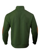 Men's Stand Collar Button Henley Sweater - Textured Knit