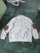Men's Stand Collar Button Henley Sweater - Textured Knit