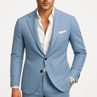 Men's Tailored Suit in light blue, Classic Refined Cut