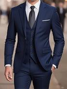 Men's Tailored Three-Piece Suit - Slim Fit