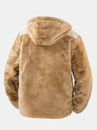 Men's Teddy Fleece Hooded Jacket – Relaxed Fit Warm Casual