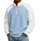 Men's Textured Quarter-Zip Pullover - Refined Comfort Layer