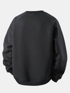 Men's Waffle Textured Crew Neck Sweatshirt – Relaxed Fit