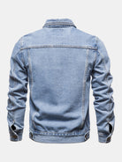 Men's Washed Denim Trucker Jacket - Classic Regular Fit