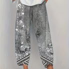 Women's Botanical Cropped Pants in black, Relaxed Fit