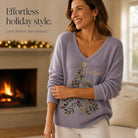 Women's Christmas Tree Graphic Sweater - Relaxed Fit