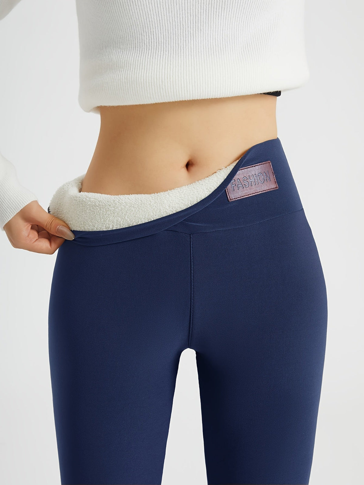 Women's High-Waist Winter Leggings - Cozy Lined