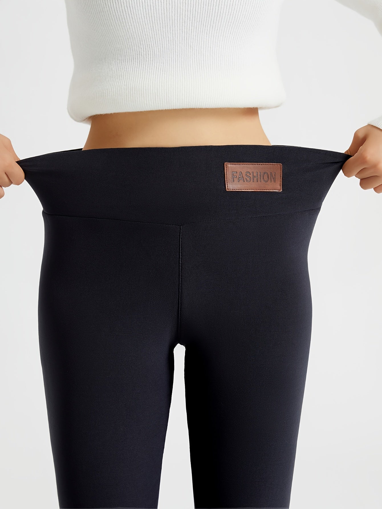 Women's High-Waist Winter Leggings - Cozy Lined