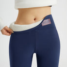 Women's High-Waist Winter Leggings in navy, Cozy Lined