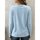 Women's Long Sleeve Crew Neck Top - Classic Everyday Essential