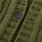 Women's Oversized Cable-Knit Longline Cardigan - Open Front