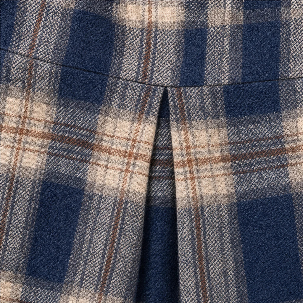 Women's Plaid Button-Front Blouse - Relaxed Hip-Length