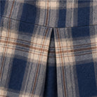 Women's Plaid Button-Front Blouse - Relaxed Hip-Length