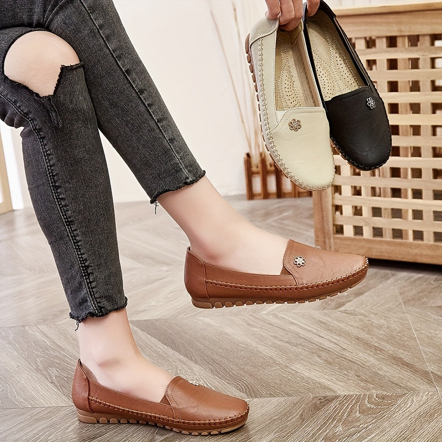 Women's Soft Slip-On Loafers - Lightweight Everyday Comfort