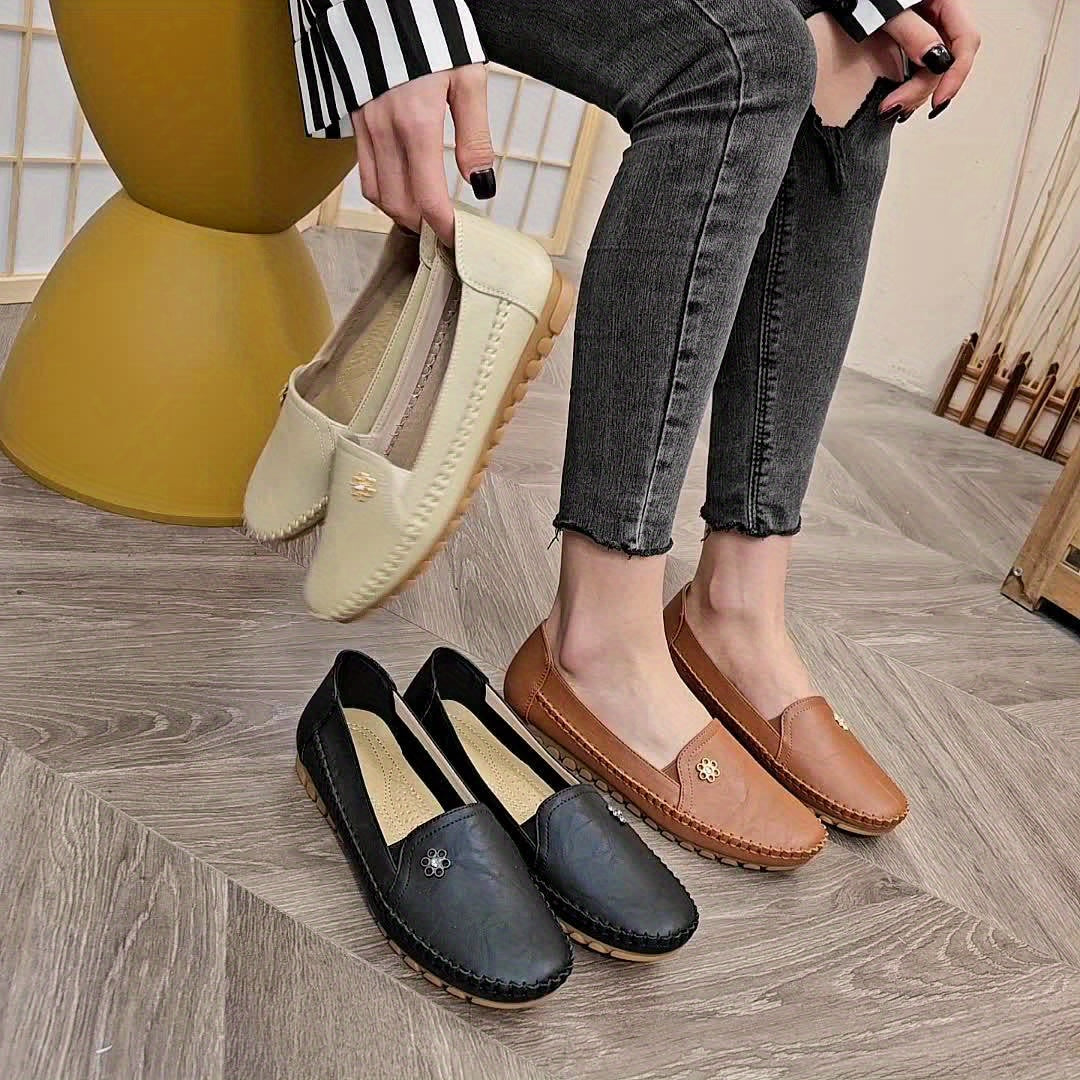 Women's Soft Slip-On Loafers - Lightweight Everyday Comfort