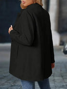 Women's Stand-Collar Button Coat - Elegant Tailored Layer