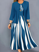 Women's Two-Piece Elegant Dress Set with Jacket