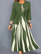 Women's Two-Piece Elegant Dress Set with Jacket