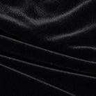 Women's Velvet-Look Midi Dress with Bow Detail – Off-Shoulder